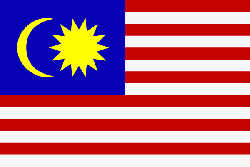 Nationalflagge Malaysia