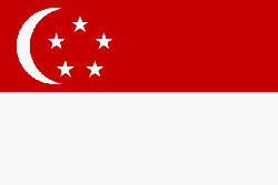 Nationalflagge Singapore